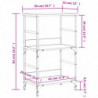 Bücherregal Sonoma-Eiche 50x33x82 cm Holzwerkstoff