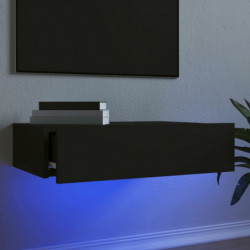 TV-Schrank mit LED-Leuchten Schwarz 60x35x15,5 cm
