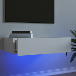 TV-Schrank mit LED-Leuchten Weiß 60x35x15,5 cm