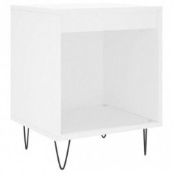 Nachttisch Weiß 40x35x50 cm Holzwerkstoff