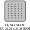 RIDDER Duscheinlage Plattfuß 54x54 cm Grau 67287