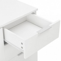 Sideboard Hochglanz-Weiß 107 x 35 x 76 cm