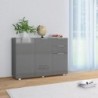 Sideboard Hochglanz-Grau 107 x 35 x 76 cm