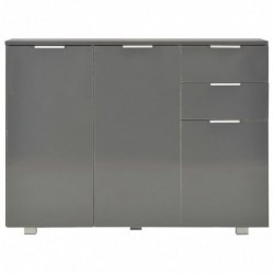 Sideboard Hochglanz-Grau 107 x 35 x 76 cm