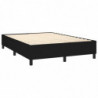 Boxspringbett mit Matratze Schwarz 140x200 cm Stoff