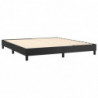 Boxspringbett mit Matratze Schwarz 180x200 cm Kunstleder