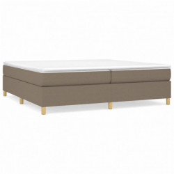 Boxspringbett mit Matratze Taupe 200x200 cm Stoff