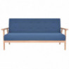 Sofagarnitur 3-tlg. Stoff Blau