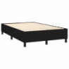 Boxspringbett mit Matratze Schwarz 140x190 cm Stoff