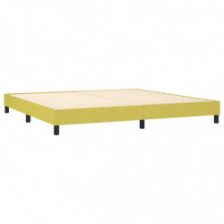 Boxspringbett mit Matratze Grün 200x200 cm Stoff