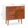Sideboard Akazienholz Massiv 90 x 33,5 x 83 cm