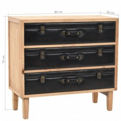 Schubladenschrank Tannenholz Massiv 80 × 36 × 75 cm