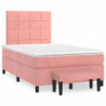 Boxspringbett mit Matratze Rosa 120x200 cm Samt