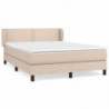 Boxspringbett Matratze Cappuccino-Braun 140x200cm Kunstleder