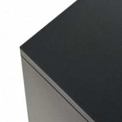Sideboard Metall Industrie-Stil 120×35×70 cm Schwarz