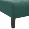 Schlafsofa in L-Form Dunkelgrün 260x140x70 cm Samt