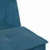Schlafsofa in L-Form Blau 255x140x70 cm Samt