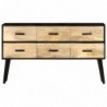 Sideboard 110x33x64 cm Massivholz Mango