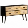 Sideboard 110x33x64 cm Massivholz Mango