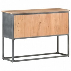 Sideboard Grau 100x30x70 cm Massivholz Akazie