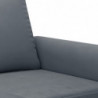 3-Sitzer-Sofa Dunkelgrau 180 cm Samt