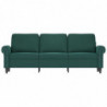 3-Sitzer-Sofa Dunkelgrün 180 cm Samt