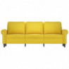 3-Sitzer-Sofa Gelb 180 cm Samt