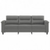 3-Sitzer-Sofa Dunkelgrau 180 cm Mikrofasergewebe