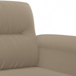 3-Sitzer-Sofa Taupe 180 cm Mikrofasergewebe