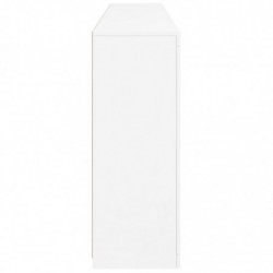 Sideboard mit LED-Leuchten Weiß 202x37x100 cm