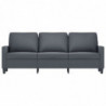 3-Sitzer-Sofa Dunkelgrau 180 cm Samt