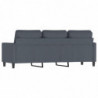 3-Sitzer-Sofa Dunkelgrau 180 cm Samt