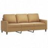 3-Sitzer-Sofa Braun 180 cm Samt