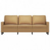 3-Sitzer-Sofa Braun 180 cm Samt