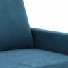 3-Sitzer-Sofa Blau 180 cm Samt