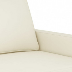 3-Sitzer-Sofa Creme 180 cm Samt