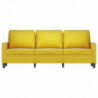 3-Sitzer-Sofa Gelb 180 cm Samt