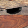 Couchtisch Grau 100×50×40 cm Massivholz