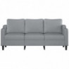 3-Sitzer-Sofa Hellgrau 180 cm Stoff