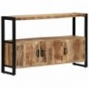 Beistellschrank 120 x 30 x 75 cm Massivholz Mango