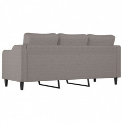 3-Sitzer-Sofa Taupe 180 cm Stoff