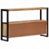 Beistellschrank 120 x 30 x 75 cm Massivholz Mango