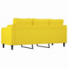 3-Sitzer-Sofa Hellgelb 180 cm Stoff