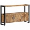 Beistellschrank 120 x 30 x 75 cm Massivholz Mango