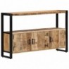 Beistellschrank 120 x 30 x 75 cm Massivholz Mango