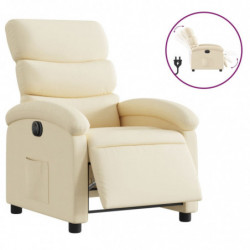 Relaxsessel Elektrisch Creme Stoff