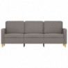 3-Sitzer-Sofa Taupe 180 cm Stoff