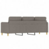 3-Sitzer-Sofa Taupe 180 cm Stoff