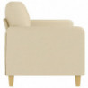 3-Sitzer-Sofa Creme 180 cm Stoff