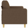 3-Sitzer-Sofa Braun 180 cm Stoff